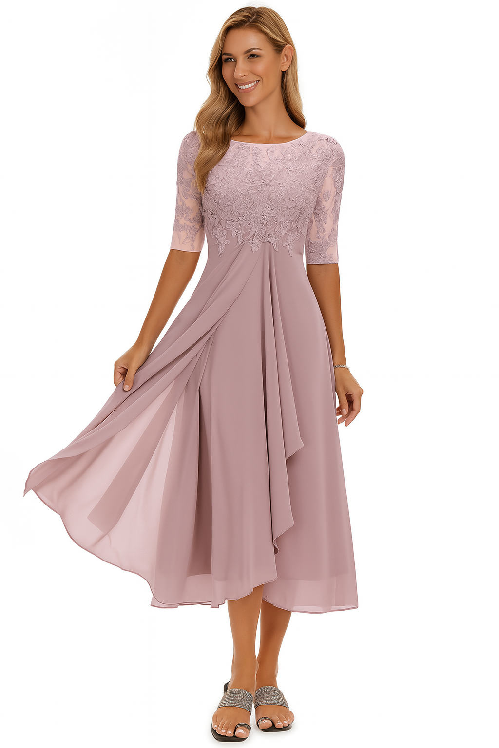 Sarah | Women's Flared Midi Summer Dress