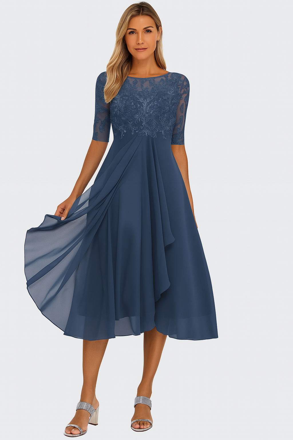 Sarah | Women's Flared Midi Summer Dress