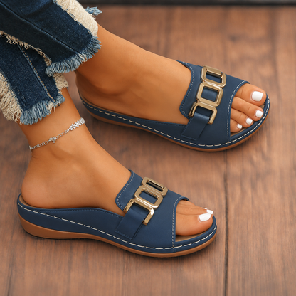 Everly | Women's Cushioned Adjustable Buckle Sandals