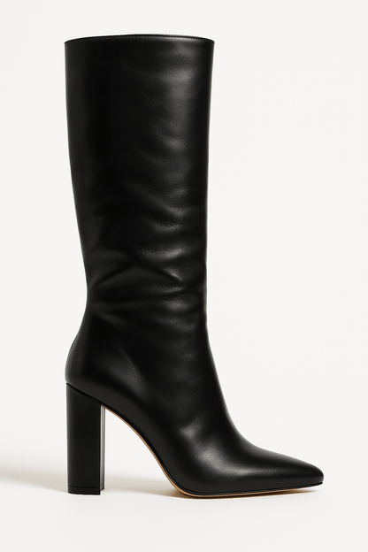 Franziska | Women's Boots with Kroko-Pattern and quadratischem Heel