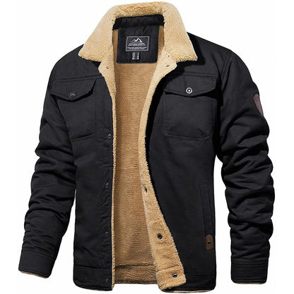 Richard | Men's Warm Fleece Jacket with Button Placket