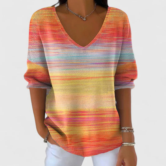 Alissa | V-Neck Winter Casual Lightweight Shirt
