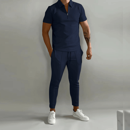 Beniamino | Men’s Kinetic Zip-Polo Coordinate Set