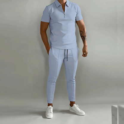 Beniamino | Men’s Kinetic Zip-Polo Coordinate Set