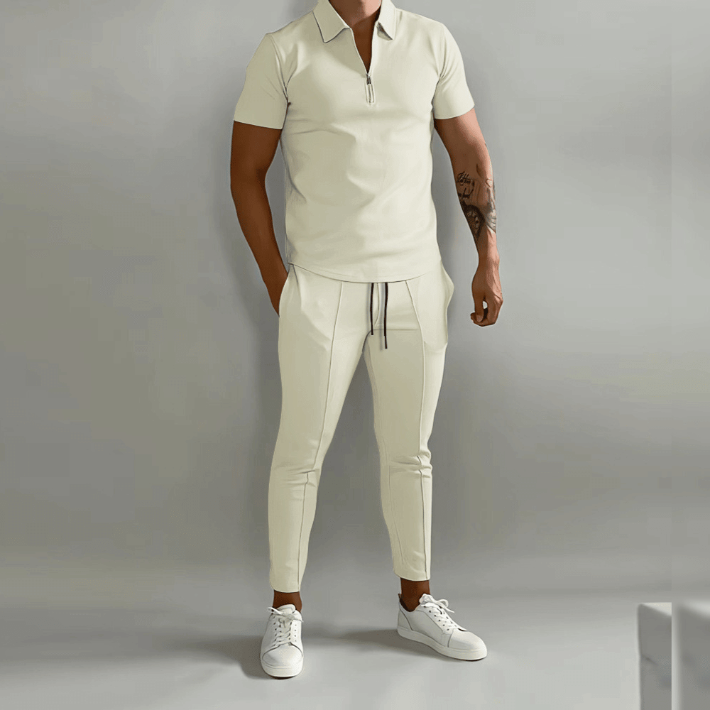 Beniamino | Men’s Kinetic Zip-Polo Coordinate Set