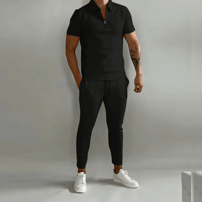 Beniamino | Men’s Kinetic Zip-Polo Coordinate Set