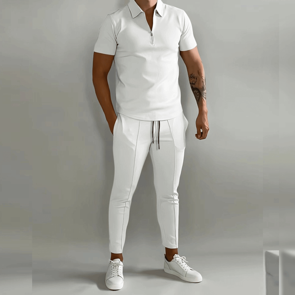 Beniamino | Men’s Kinetic Zip-Polo Coordinate Set