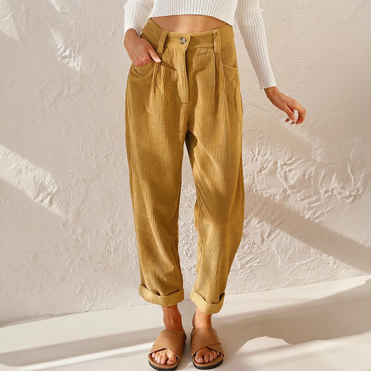 Stefanie | Women's High Waist Wide Leg Pants
