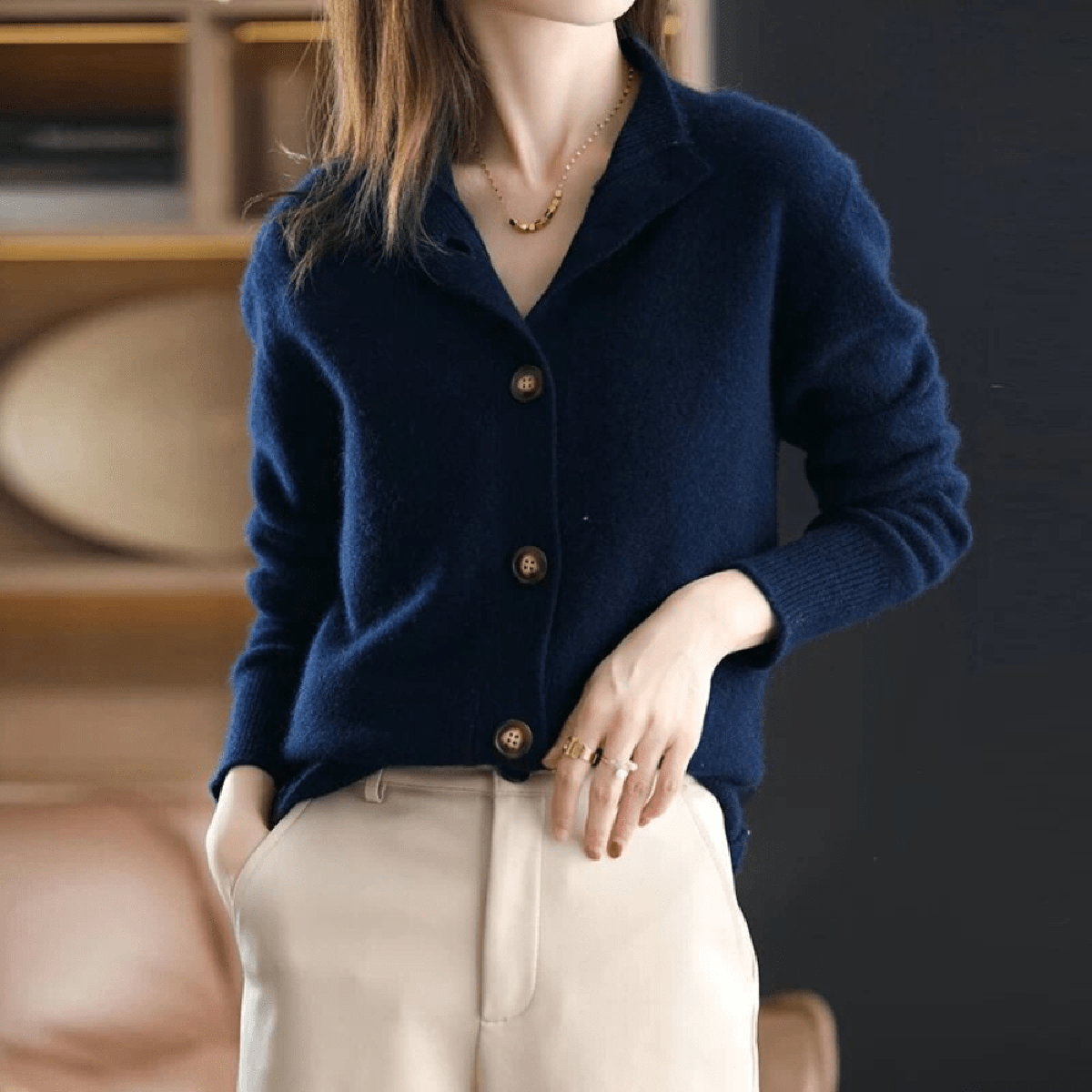 Eva | Women's Casual Knit Cardigan with Long Sleeves