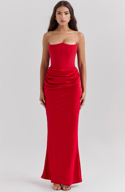 Elfriede | Women's Long Bodycon Dress for Formal Wedding Guests