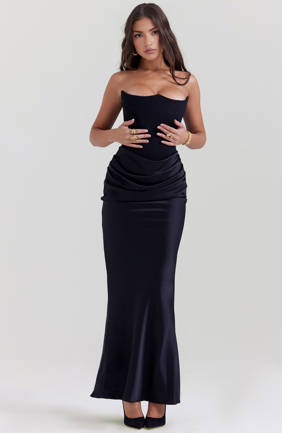 Elfriede | Women's Long Bodycon Dress for Formal Wedding Guests
