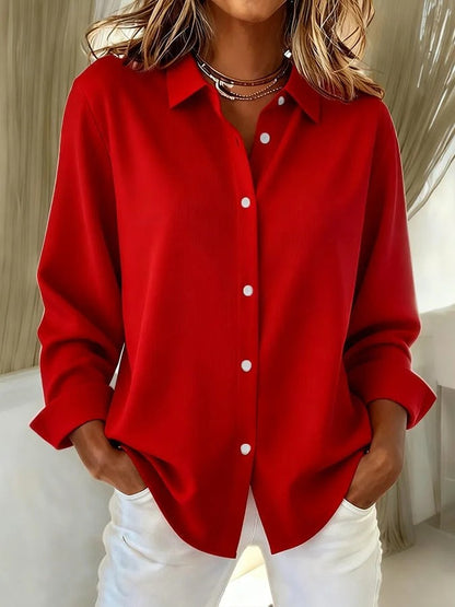 Colette | Elegant button blouse in refined breathable classic fabric