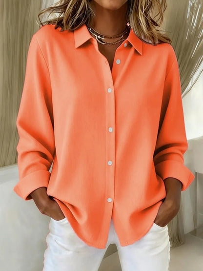 Colette | Elegant button blouse in refined breathable classic fabric