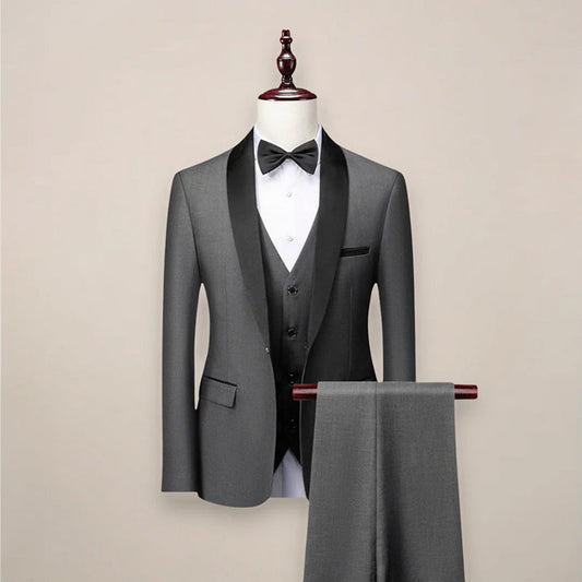 François Blanchet Three-Piece Formal Tuxedo Suit