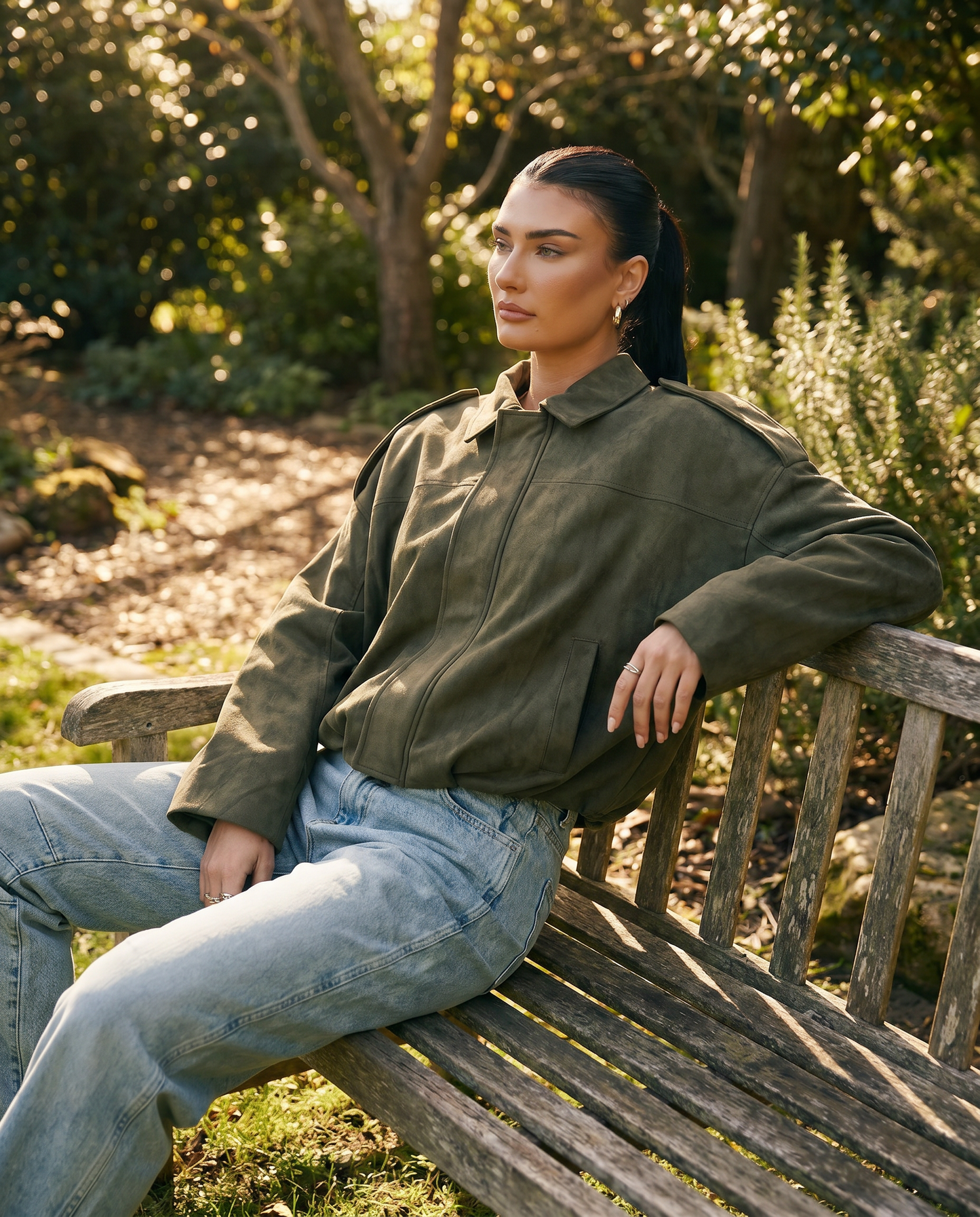 Daphne | Women's Relaxed Boxy Faux Suede Jacket