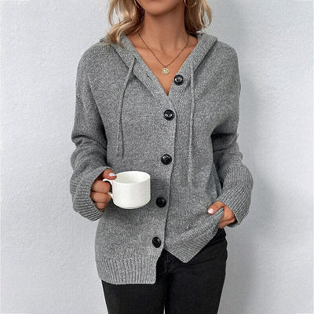 Gudrun | Women's Casual Knit Cardigan with Buttoned Front
