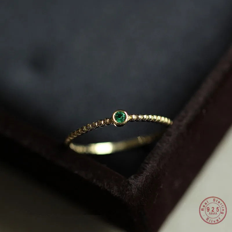 925 Sterling Silver Vintage Emerald Ring Luxury Wedding Engagement Jewelry Gift for Women Milanni Fashion