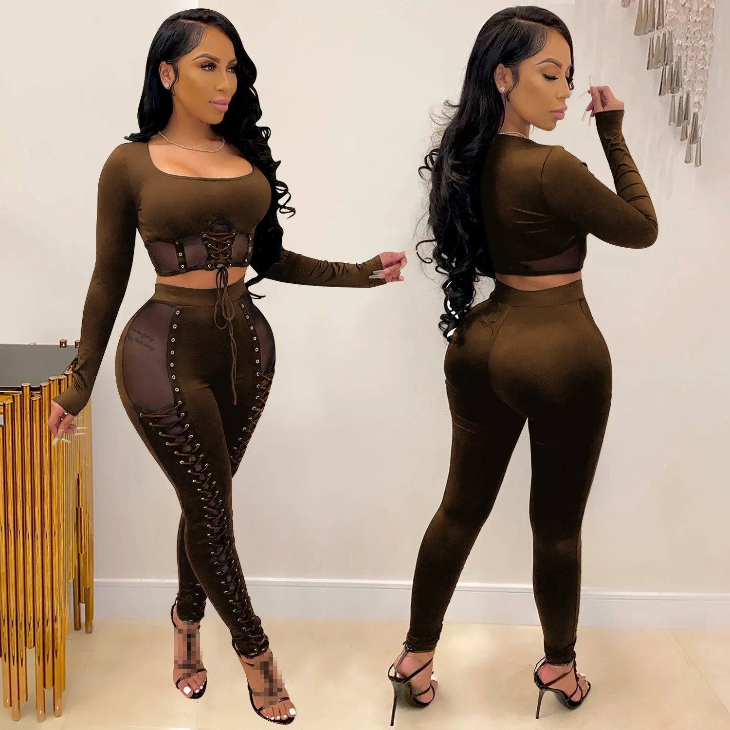 Women's Winter Tracksuit Two Piece Set Stylish Club Outfit & Casual Female Clothing Set Milanni Fashion