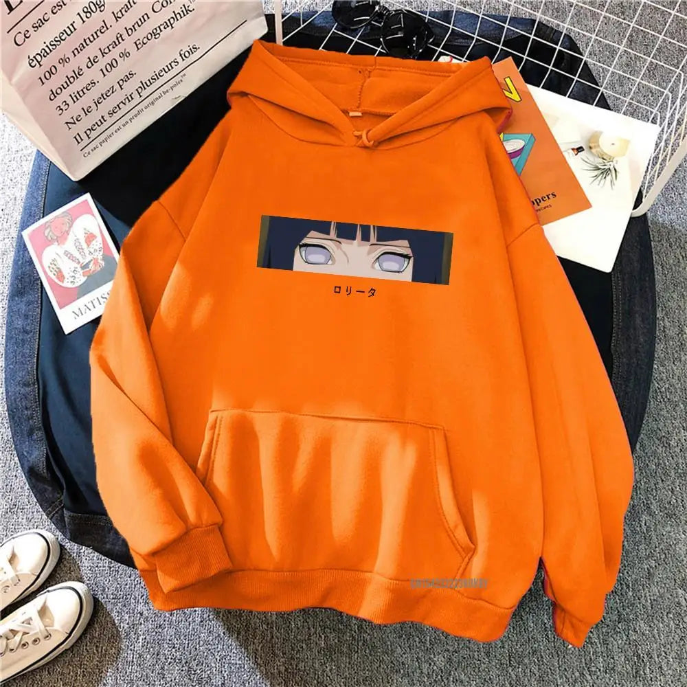 Anime Printed Loose Sweatshirt Streetwear for Women Oversized Hoodies Casual Fashion Tops Milanni Fashion Orange XXXL