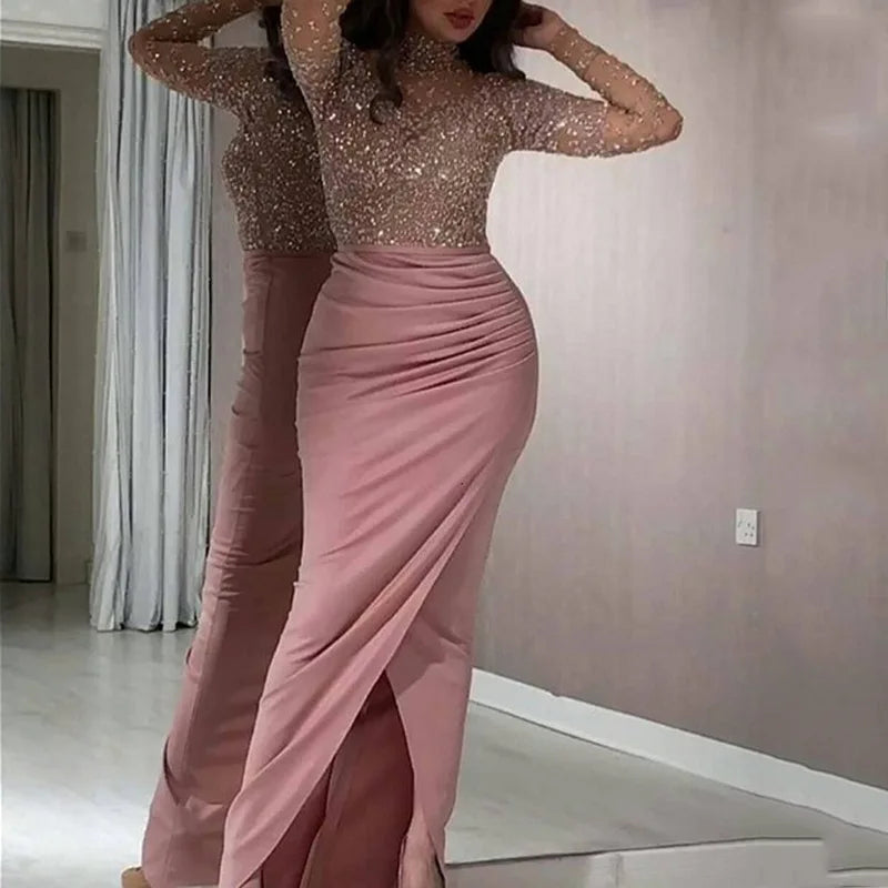 Women's Evening Full Dress Fashion Sexy Gilding Ladies Ball Bridesmaid Dress Maxi Dress Milanni Fashion   