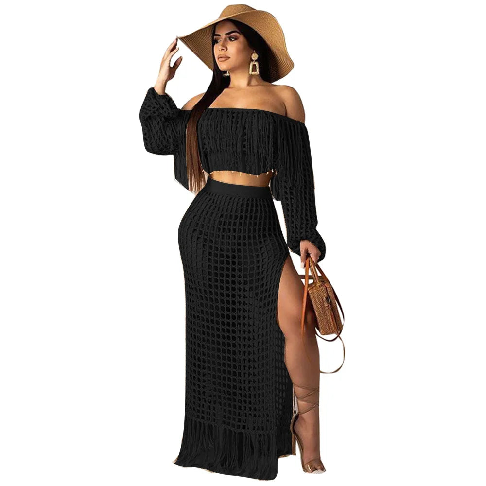 Women's Sexy 2-Piece Set Trendy Crop Top & Skirt Matching Outfit for Women  Milanni Fashion   