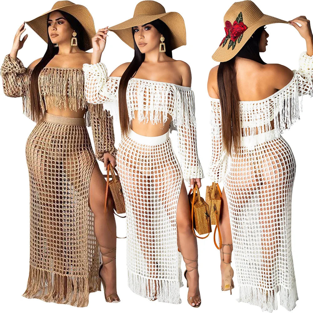 Women's Sexy 2-Piece Set Trendy Crop Top & Skirt Matching Outfit for Women  Milanni Fashion   