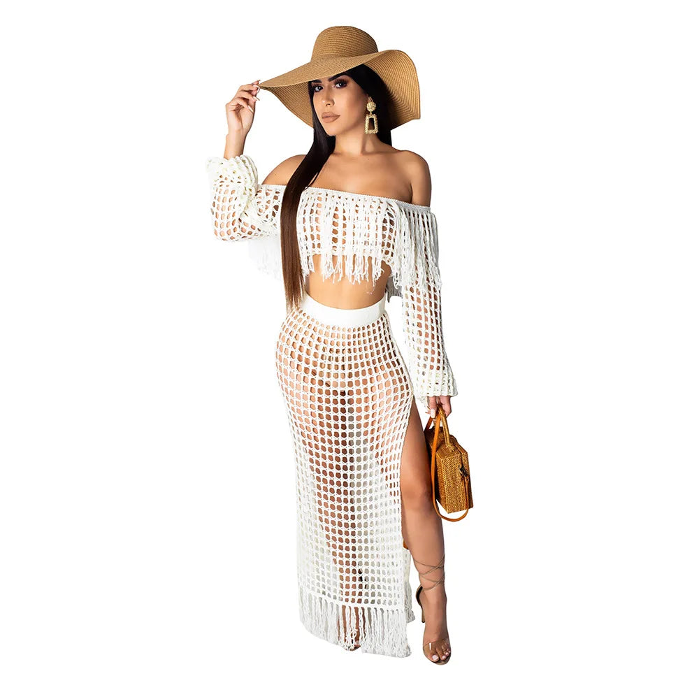 Women's Sexy 2-Piece Set Trendy Crop Top & Skirt Matching Outfit for Women  Milanni Fashion   