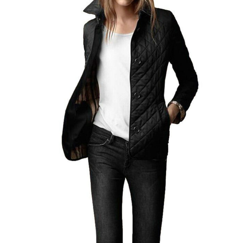 Andrea | Women's Gesteppte Freizeitjacke with Button Placket vorne