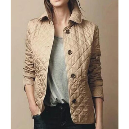 Andrea | Women's Gesteppte Freizeitjacke with Button Placket vorne