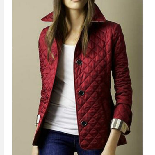 Andrea | Women's Gesteppte Freizeitjacke with Button Placket vorne