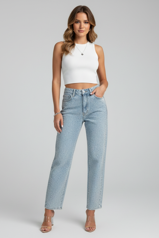 Mackenzie | Women's High-Waist Relaxed Summer Jeans