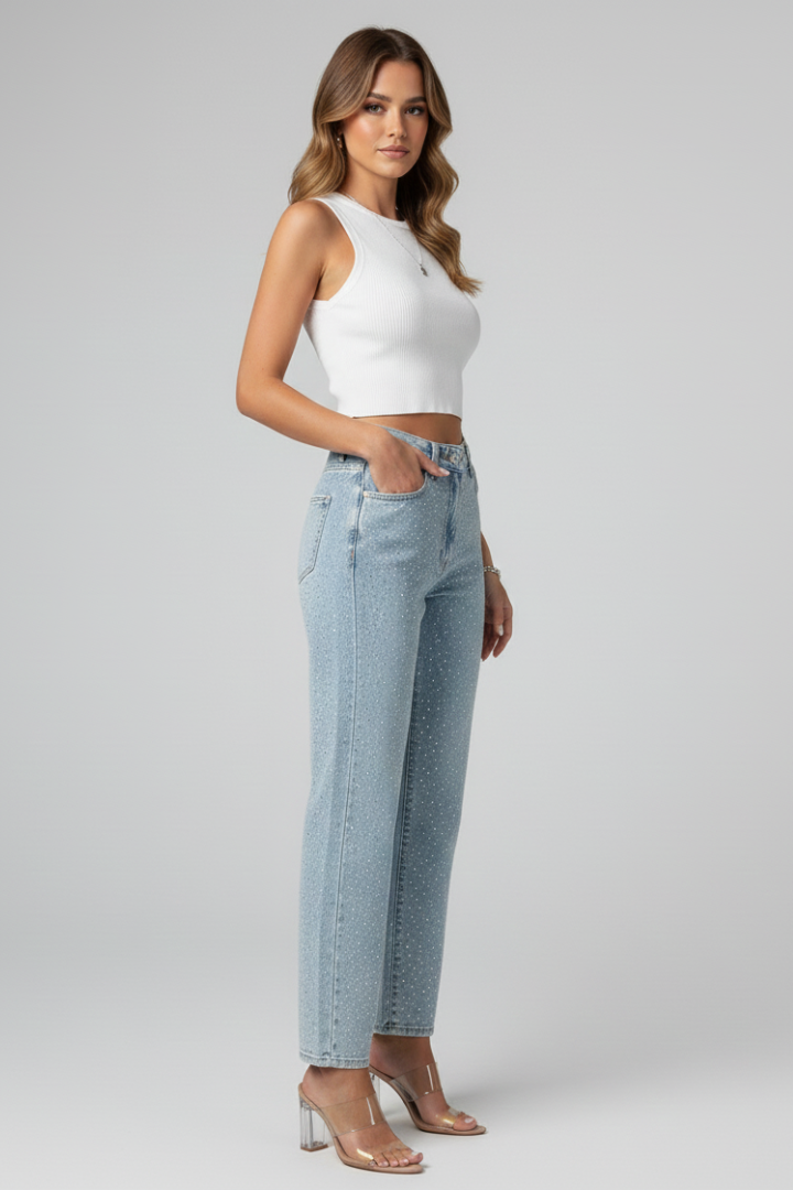 Mackenzie | Women's High-Waist Relaxed Summer Jeans