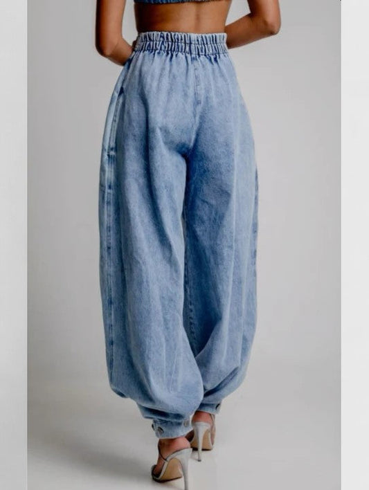 Peppina | Women's High-Waist Pleated Classic Jeans