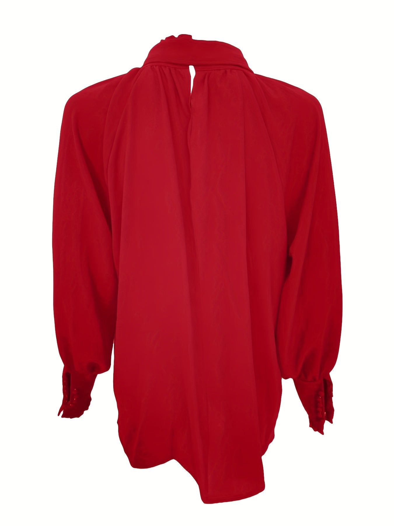 Tallulah | Tie Neck Ruffle Cuff Blouse