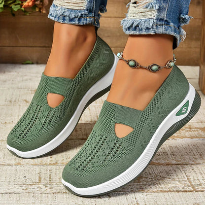 Lydia | Women's Slip-On Knit-Sneakers for Walking
