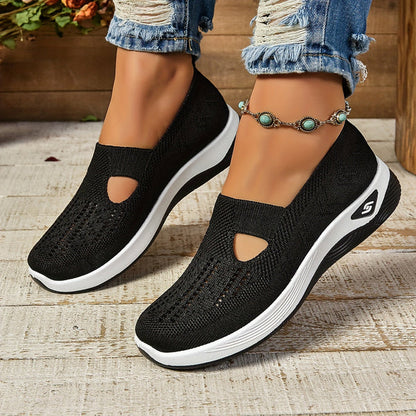 Lydia | Women's Slip-On Knit-Sneakers for Walking