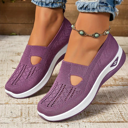 Lydia | Women's Slip-On Knit-Sneakers for Walking