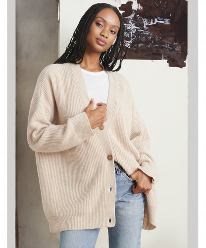 Joanna | Women's Knit Oversized Relaxed Cardigan