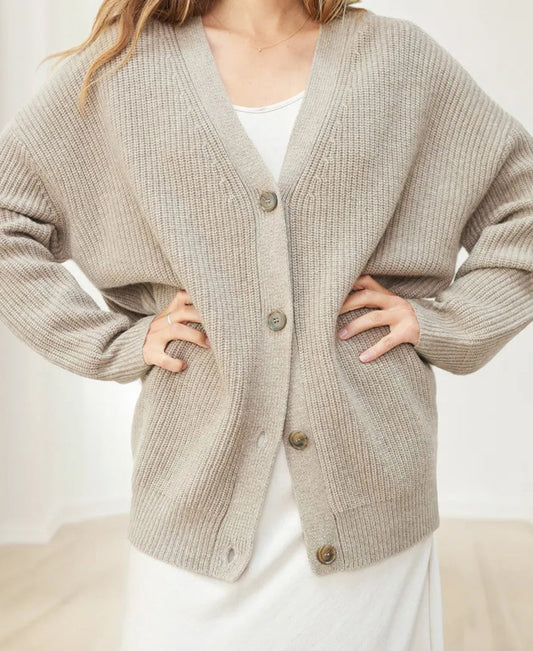 Johanna | Women's Oversized Knit Cardigan with Buttons