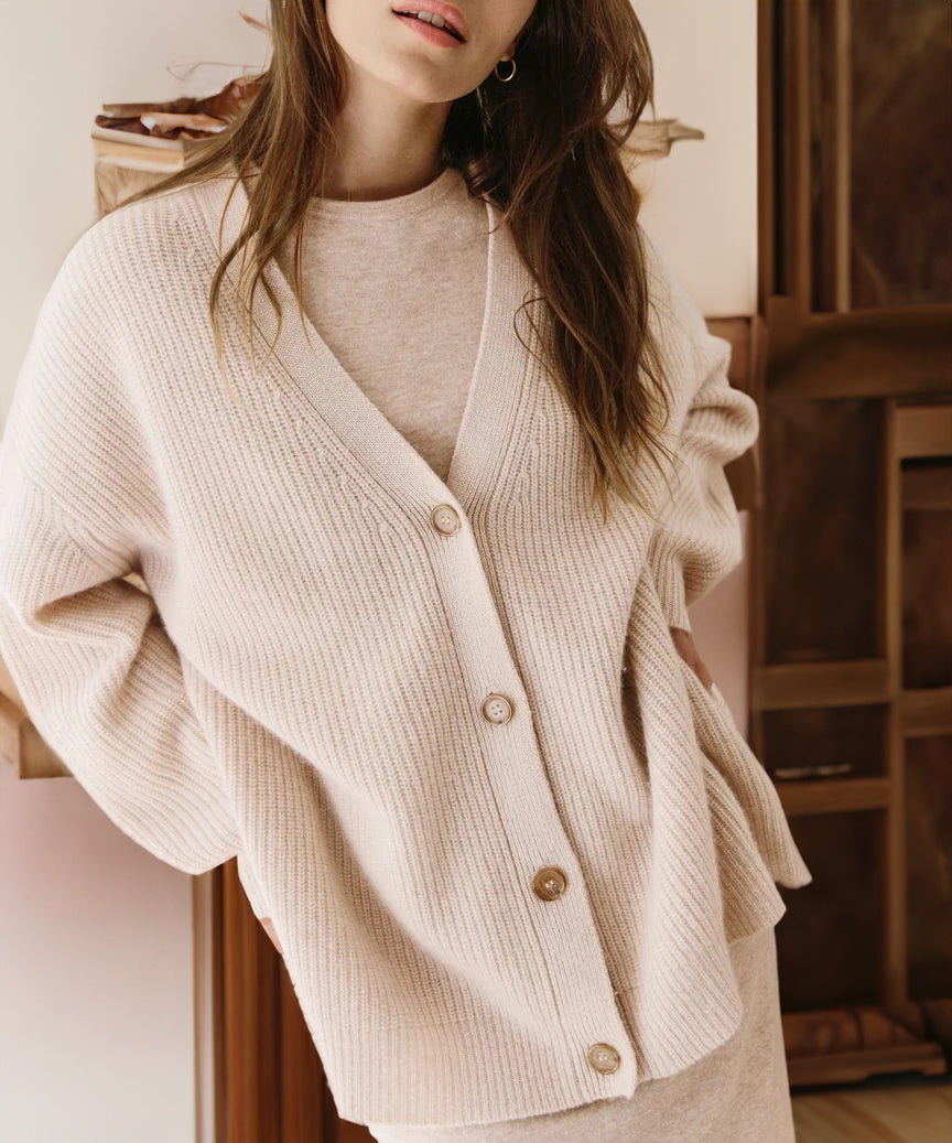 Joanna | Women's Knit Oversized Relaxed Cardigan