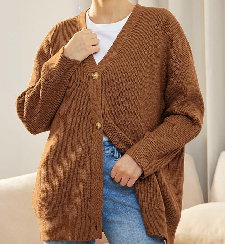 Joanna | Women's Knit Oversized Relaxed Cardigan