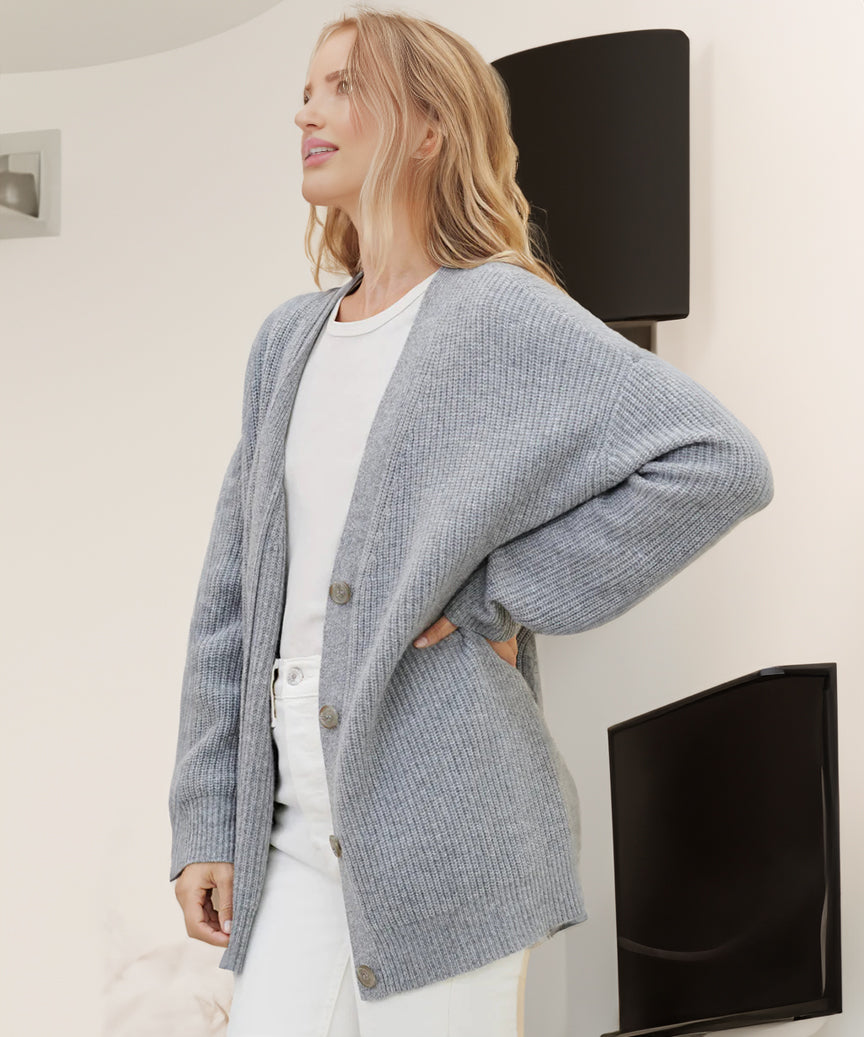 Joanna | Women's Knit Oversized Relaxed Cardigan