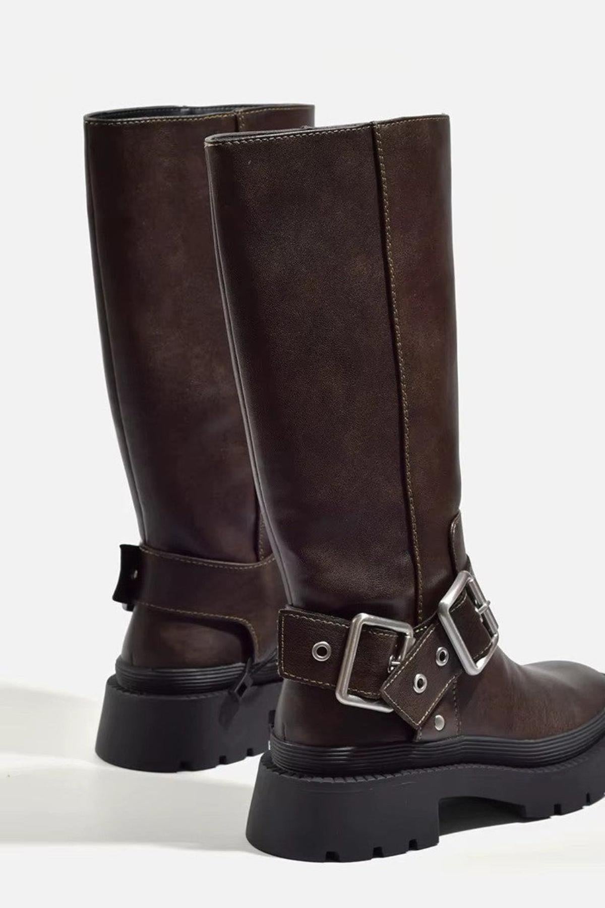 Greta | Women's Sturdy Biker-Riding Boots