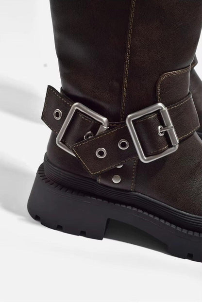 Greta | Women's Sturdy Biker-Riding Boots