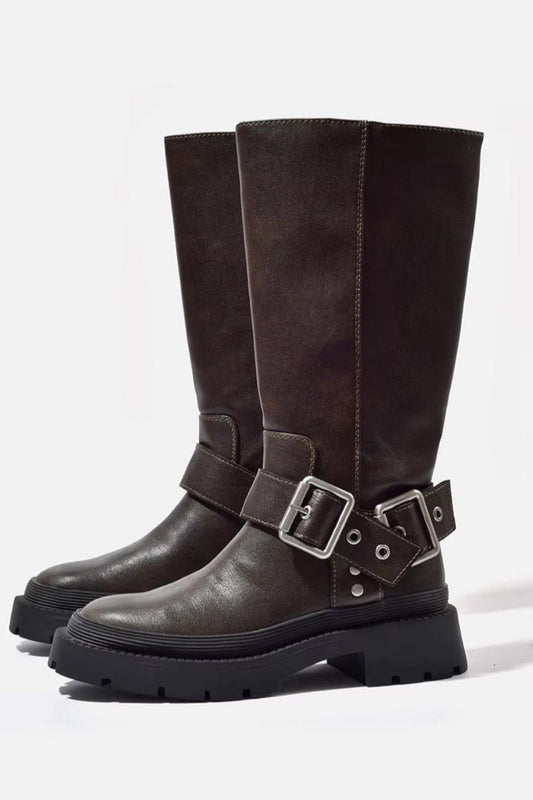 Greta | Women's Sturdy Biker-Riding Boots