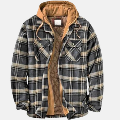 Eric | Men's Casual Warm Plaid Button-Up Jacket