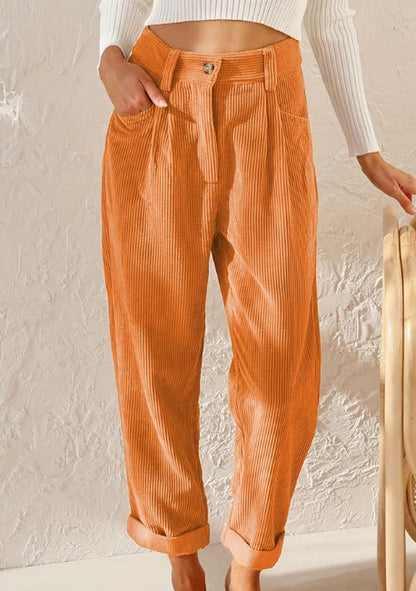 Kerstin | Women's Summer Pants with High Waist and Wide Leg