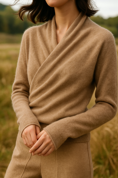 Laura | Women's Wrap Cozy Soft Sweater