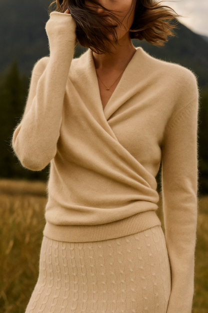 Laura | Women's Wrap Cozy Soft Sweater