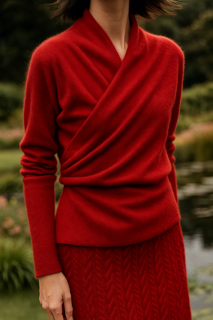 Laura | Women's Wrap Cozy Soft Sweater